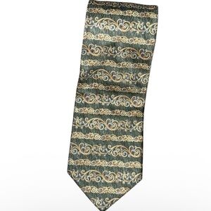 Vintage Charleston by Tie Rack 90s Silk Tie Baroque Abstract Retro Necktie